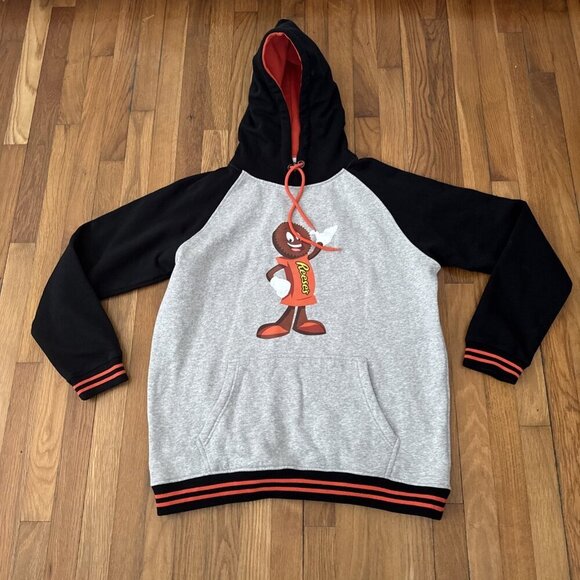 Hershey Park Men's Hoodie Sweatshirt Reese Size XL Very Rare - Picture 2 of 5